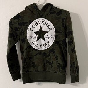 Converse Kids S 8/10 Green Camo Hoodie
